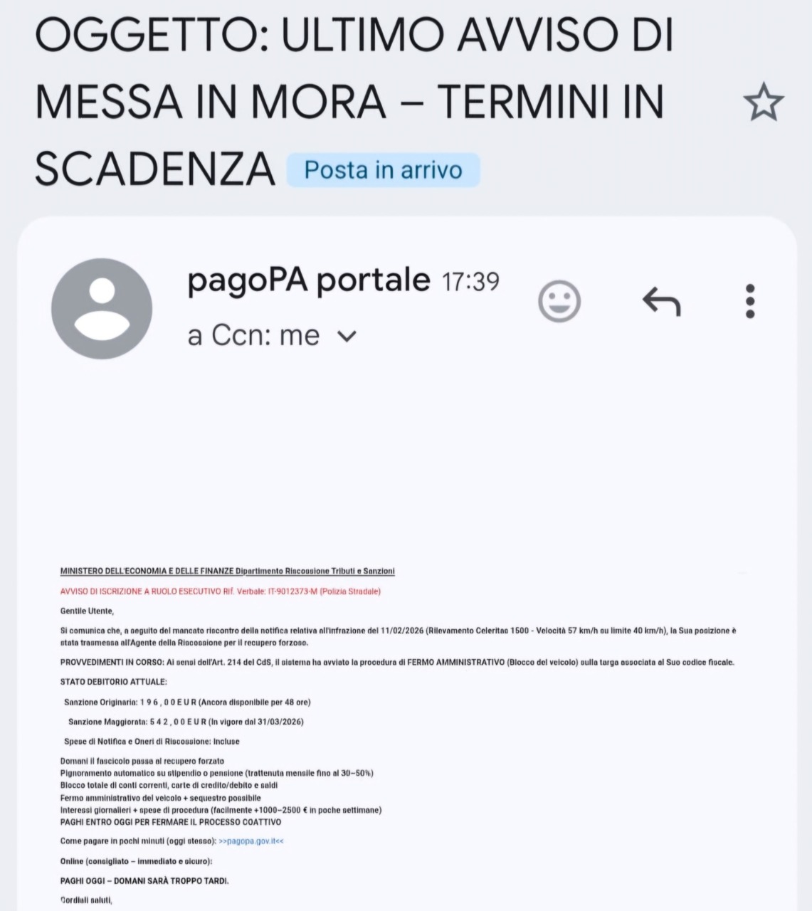 Allerta truffe online: finti avvisi da pagoPA