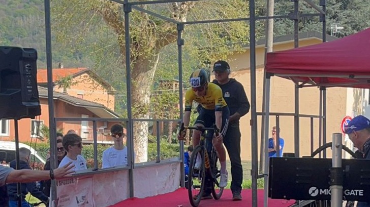 Lorenzo Soldarini conquista il podio nella cronoscalata di Brusimpiano