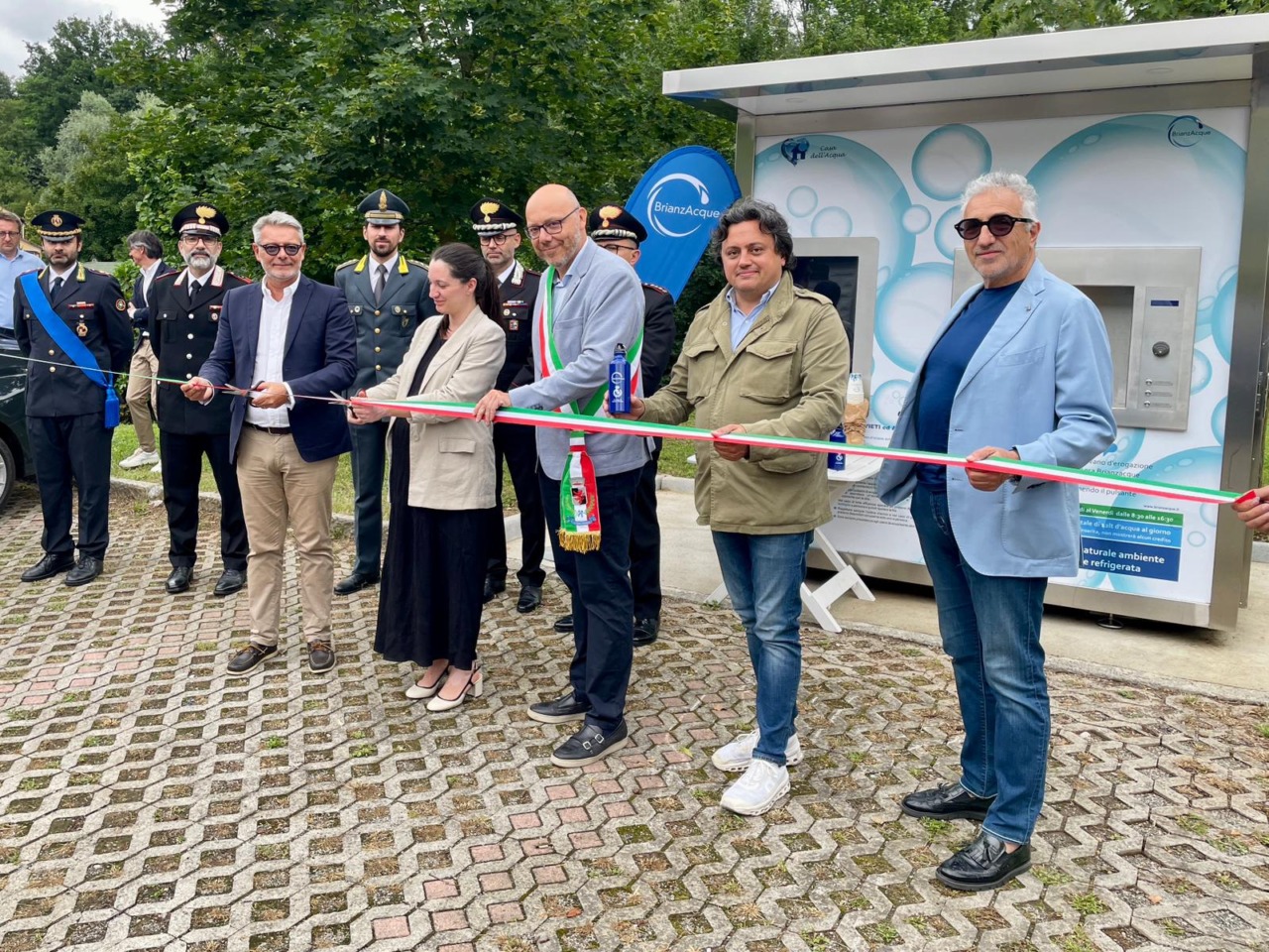 Inaugurata la nuova casetta dell’acqua di BrianzAcque a Verano Brianza